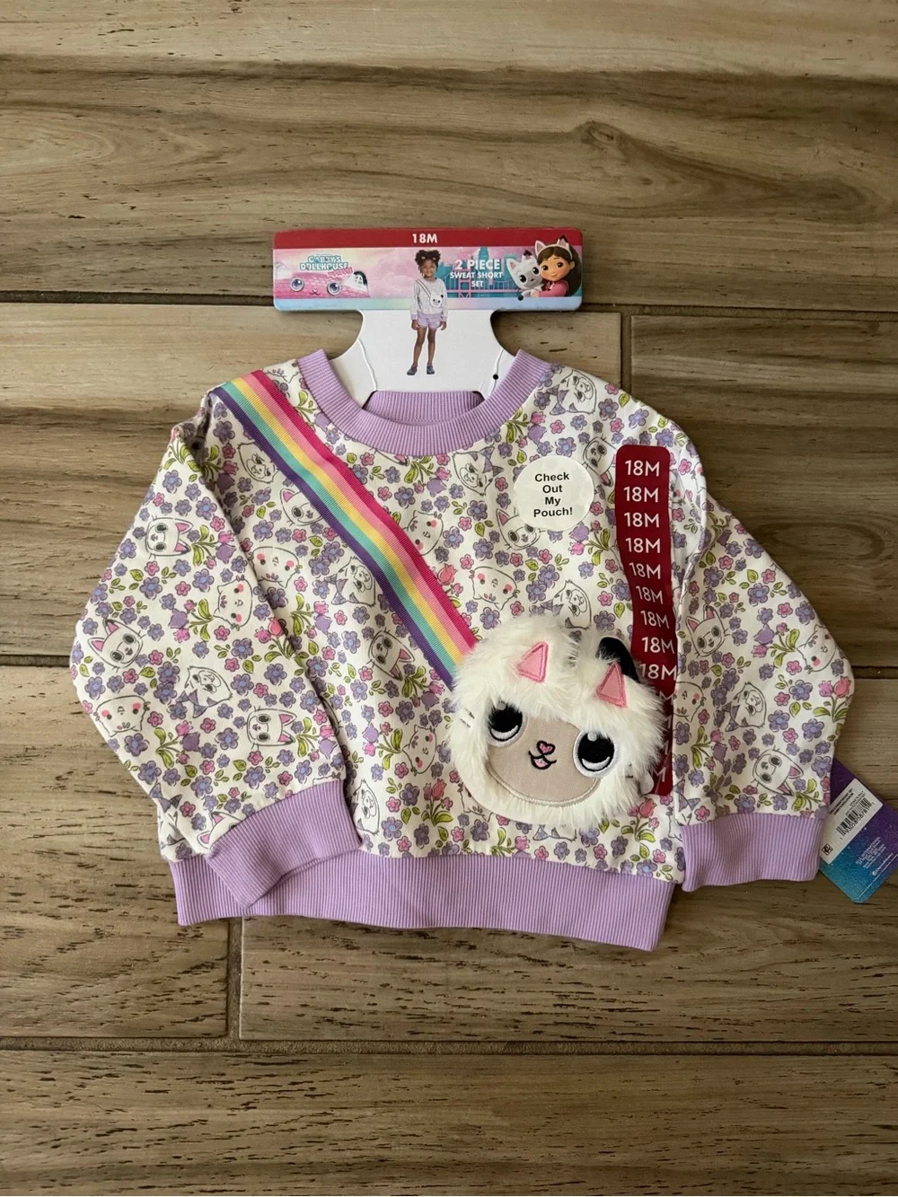 Carter's Pink & Mint Strawberry and Cookie Print Pajama Tops Set